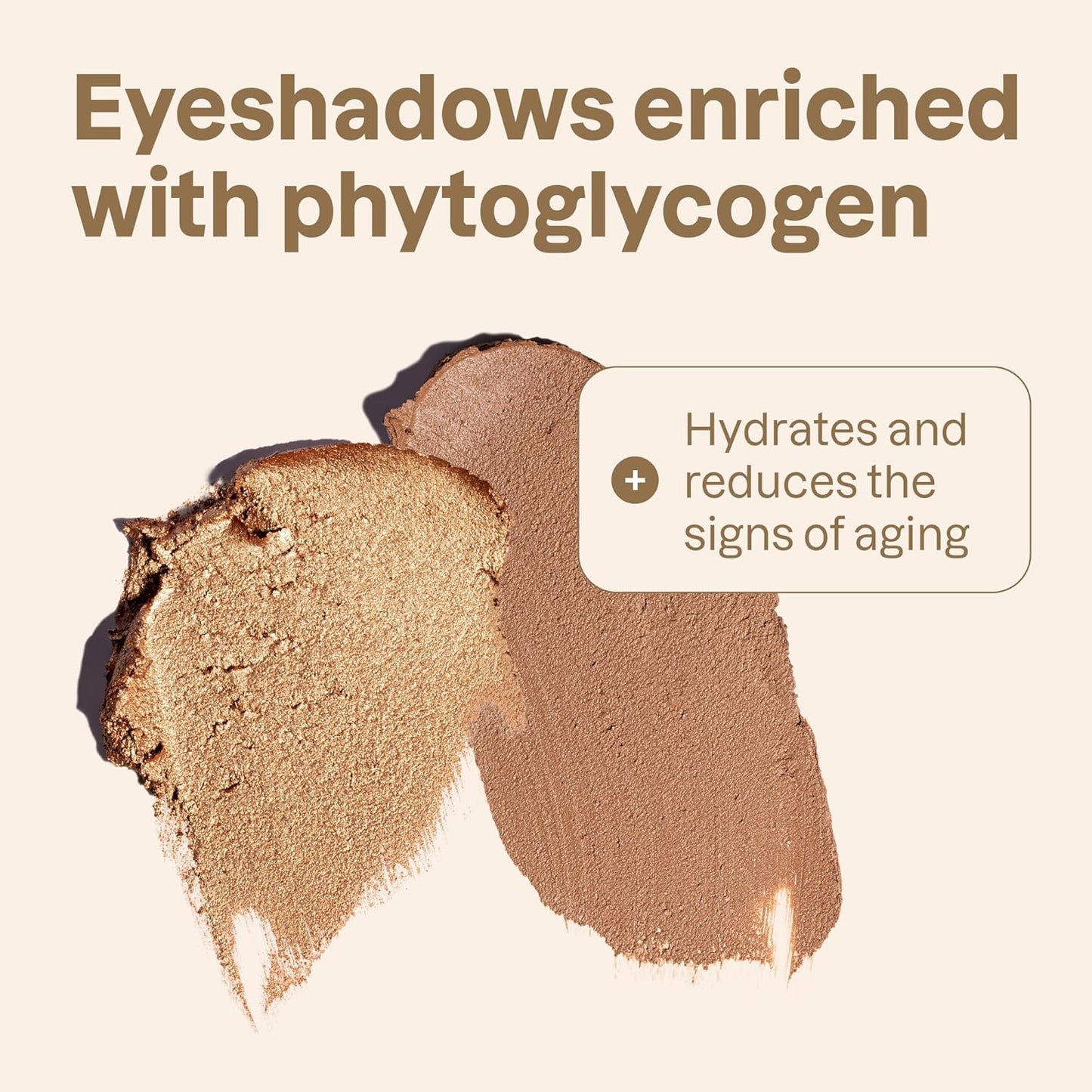 Oceanly Brown Makeup Set, EWG Verified Eyeshadow and Lash Serum Infused Mascara, Vegan Beauty, Set of 3 Products