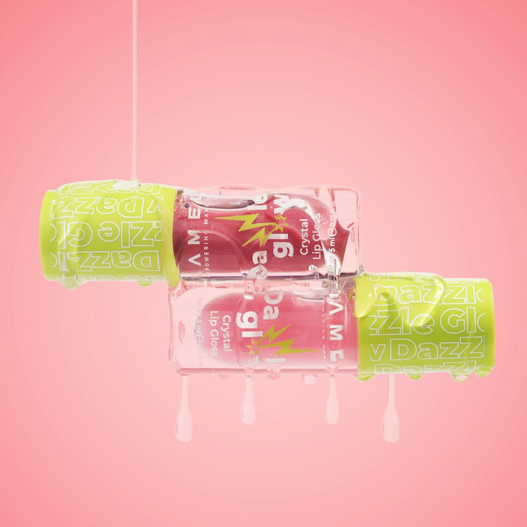 Dazzle Glow Crystal Clear Lip Gloss - Hydrating Lip Gloss - Non Sticky Lip Gloss - Colored Lip Gloss - Lip Gloss Color - Mini Lip Gloss - Moisturizing Lip Gloss - №404 You Can